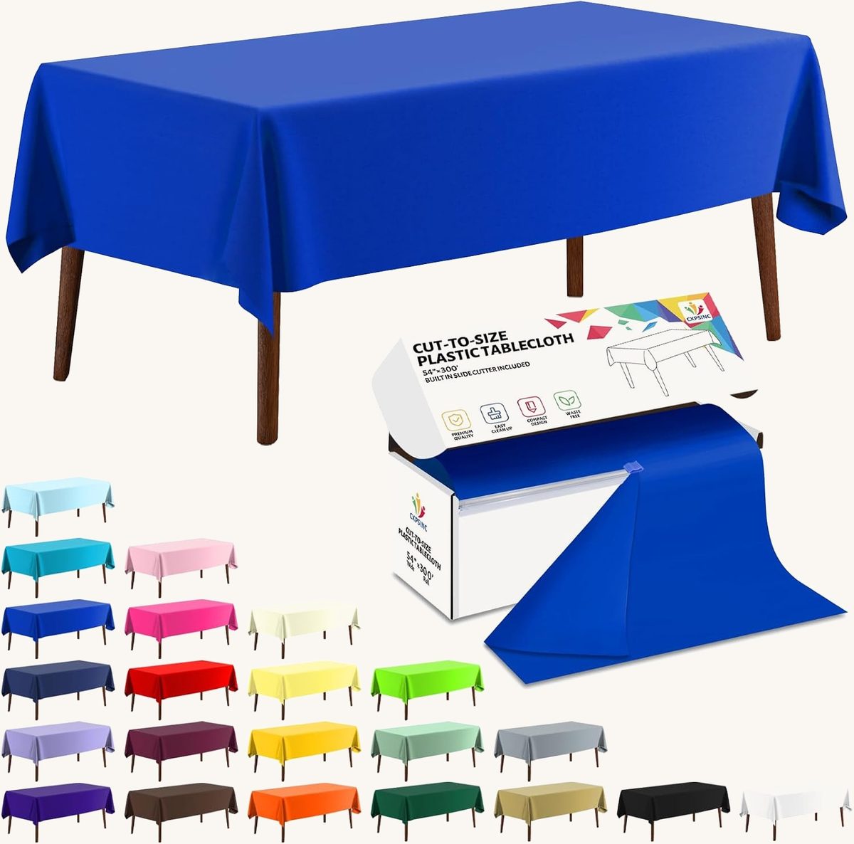 CXPSINC table cover roll with built-in slide cutter box